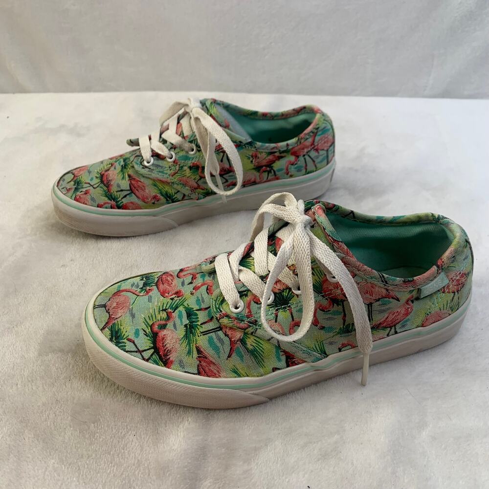 VANS UltraCush Pink Flamingo Tropical Missy 2.5 Kids Girls Sneakers (READ) - Picture 4 of 8